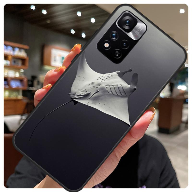 Animal Manta Ray Phone Case For Xiaomi Redmi Note 12 11 8 9 10 Pro 9S 10S 11S 12S Redmi 9 10 12 C 10A Cover