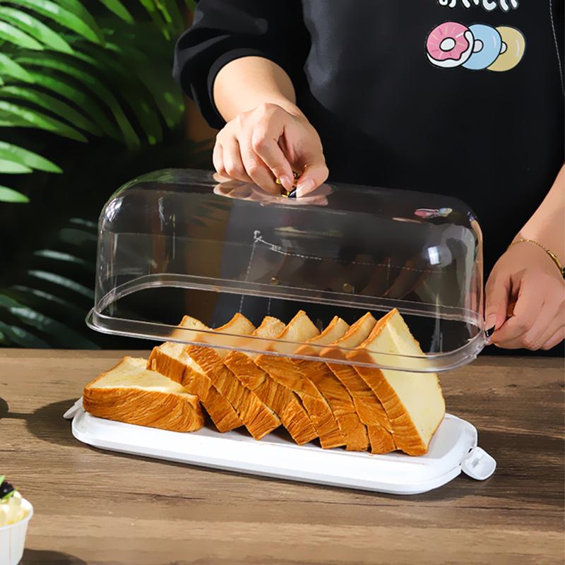 Wiederverwendbare Kuchenrolle Toastbrot Aufbewahrungs-Verpackungsbox Frischeerhaltungsbehälter Blockschneide-Display Küchenwerkzeug