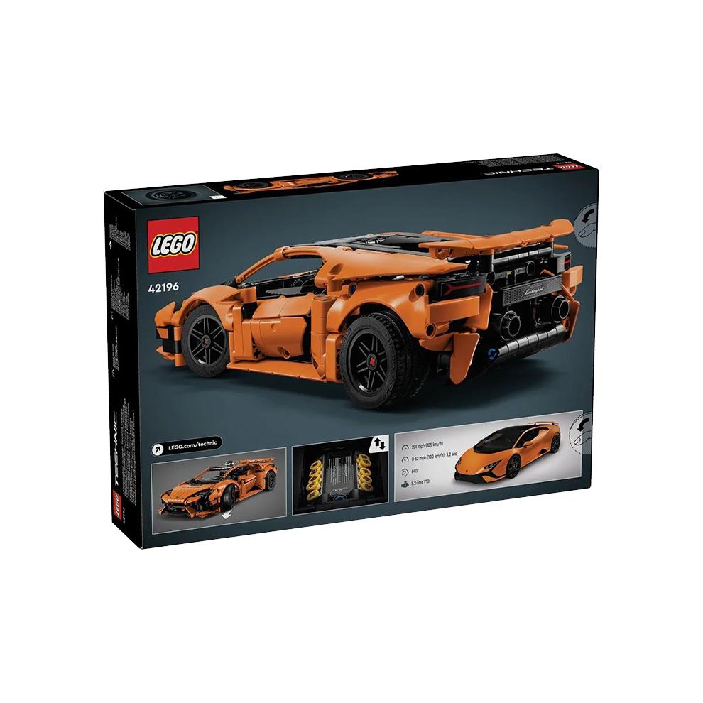 LEGO Technology Mechanical Orange Lamborghini Huracán Tecnica 806pcs 42196