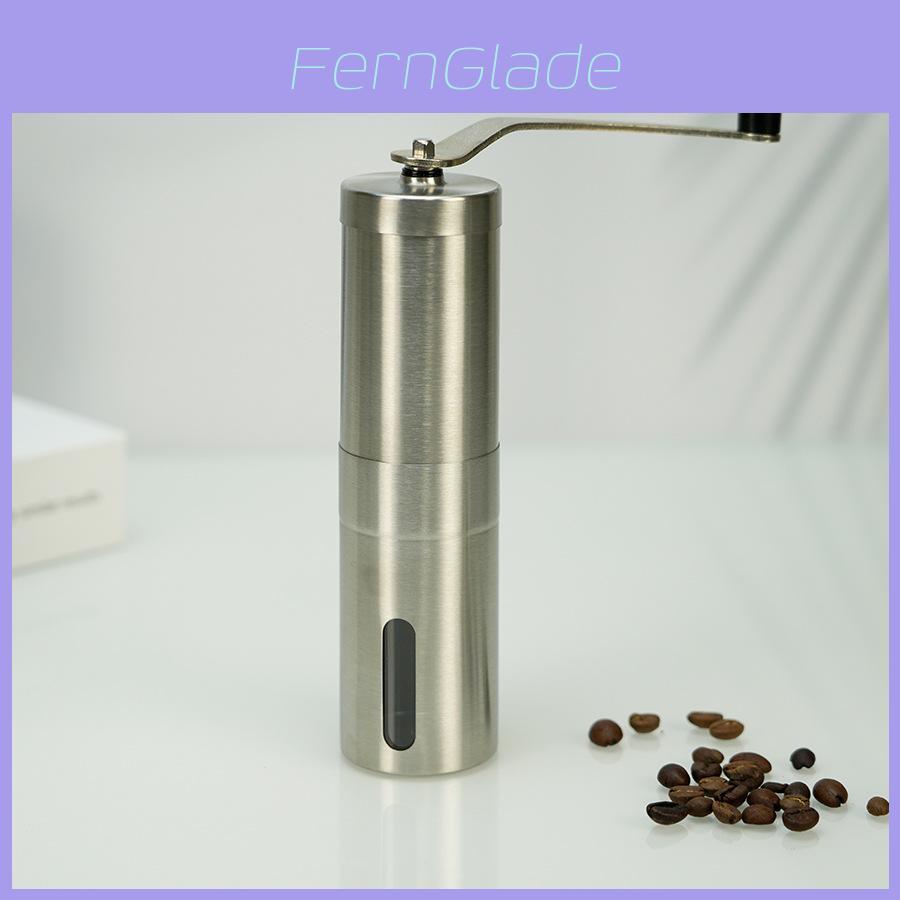 Highquality Stainless Steel Manual Coffee Grinder With Removable Hand Crank For Home Brewing Enthusiasts