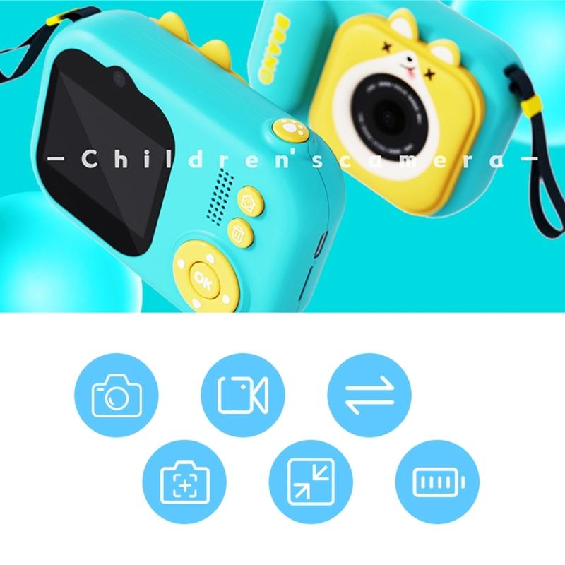 S11 Kid Digital Camera 4800W Pixels 1920x1080P Video Camcorders for 3-12 Years Children Support Data Transfer