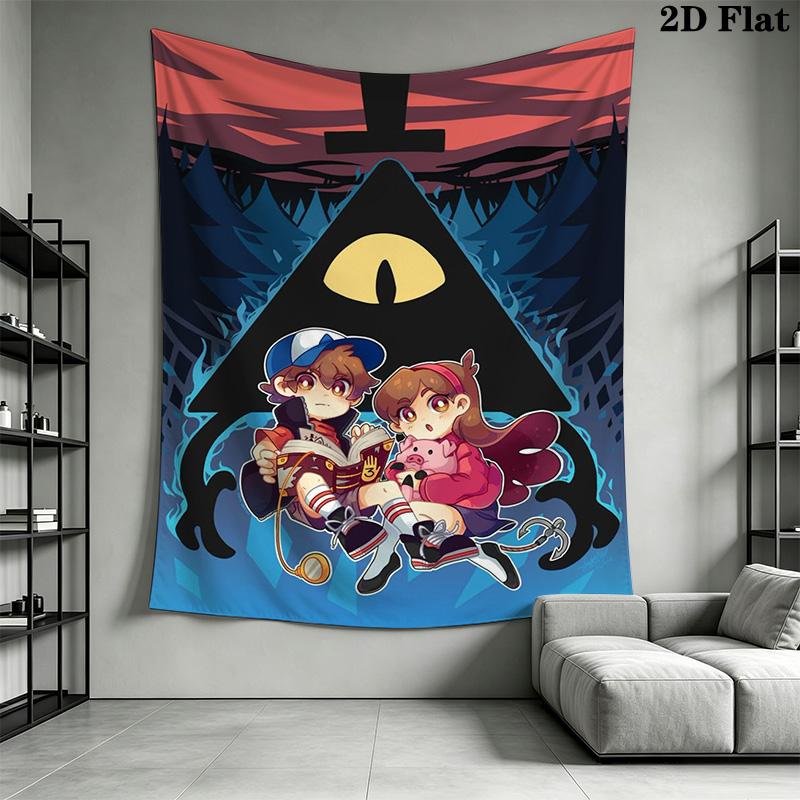Gravity Falls theme Pattern Home Decor Tapestry, Wall Hanging, Decorative RV Wall Cloth.XGT0914584