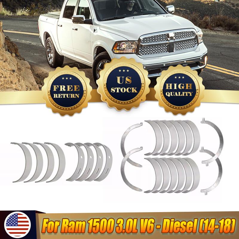 For 14-18 Jeep Grand Cherokee 3.0L V6 Diesel Crankshaft Main Rod Thrust Bearings