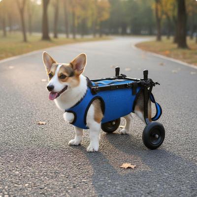 Hund Verstellbarer Rahmen Haustier Mobilitätswagen Leichte Gehräder für Haustiere, Kleine Hunde XS