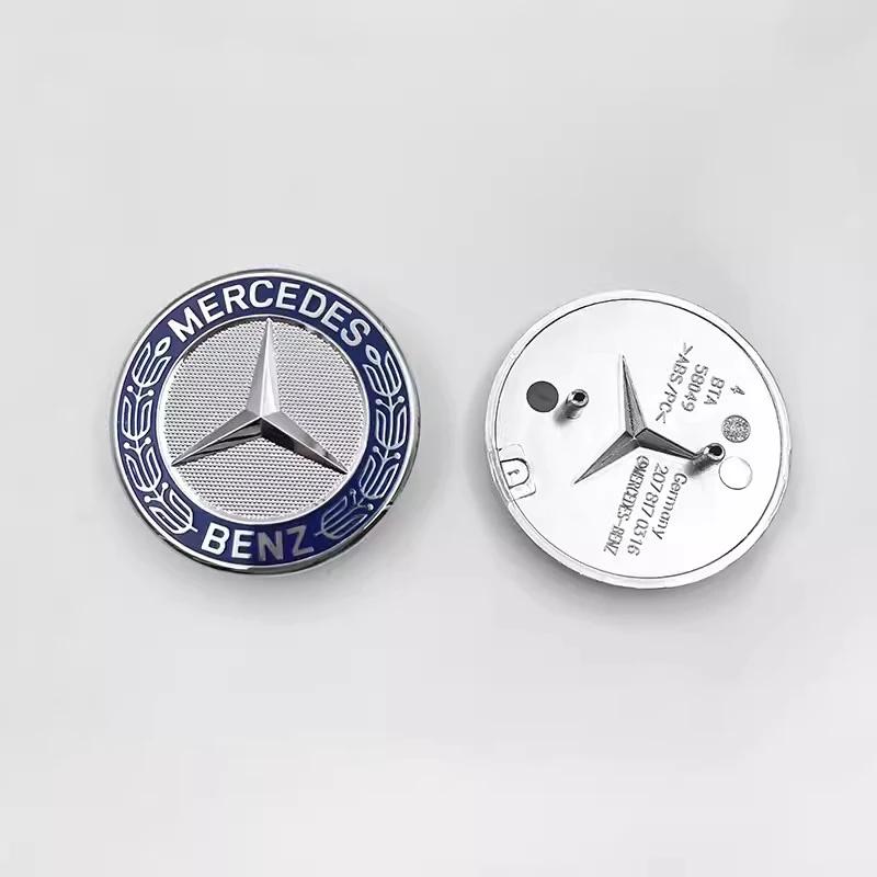 

GLC GLB Car Engine Logo Metal Flat Hood Emblem Front Badge Accessories For Mercedes Benz AMG W204 W205 W203 W211 W212 W213 W201 For Mercedes