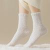 Autumn Winter Mid-Calf Socks Warm Floor Socks Women's Coral Fleece Socks