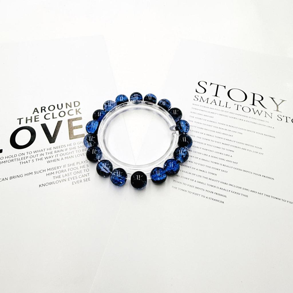 Βραχιόλι με χάντρες από Κρακελέ Γυαλί 10mm για Γυναίκες και Φοιτητές