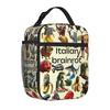 Italian Brainrot Funny AI Meme Tote Insulated Lunch Bag Tung Sahur Handheld Food Bags Leakproof Cooler Thermal Picnic Large Size