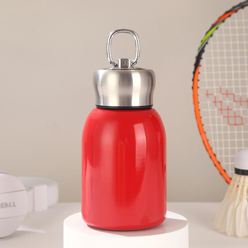 

Однотонная простая кружка из нержавеющей стали с термоизоляцией и кольцом для переноски, мини-кружка