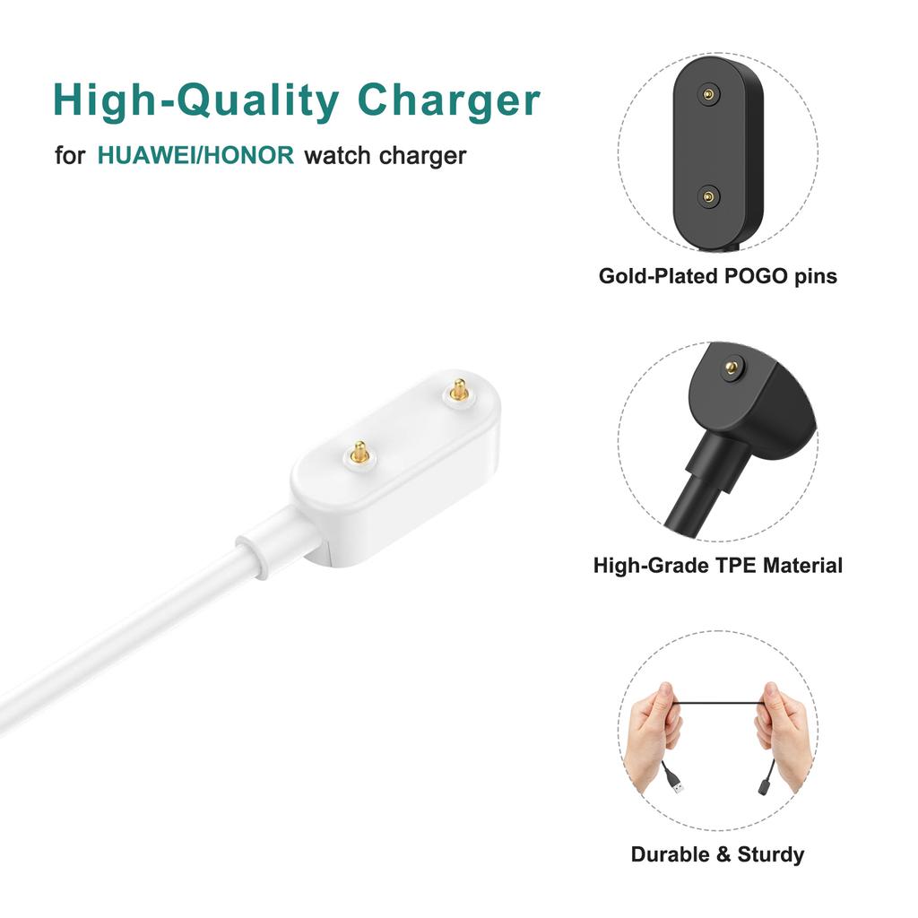 Trådlös laddningskabelstation för Huawei Band 8 7 6 Pro Watch Fit 2 Mini Smartwatch-docka för Honor Band 6 USB-laddningsadapter