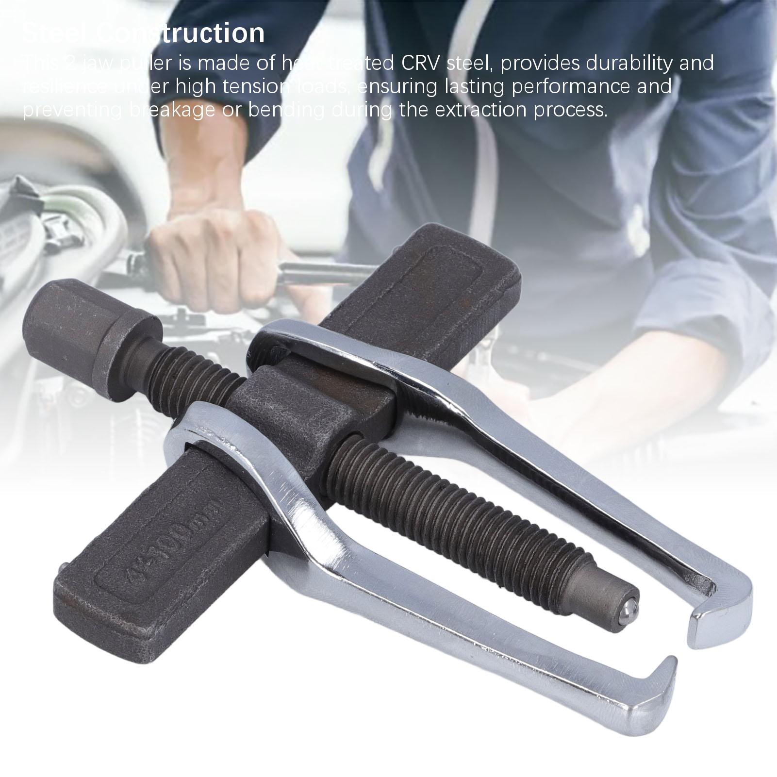 

4 Inch 2 Jaw Puller CrV Steel Reversible Bearing Extractor Removal Tool for Pulleys Internal and External Gears Bearings