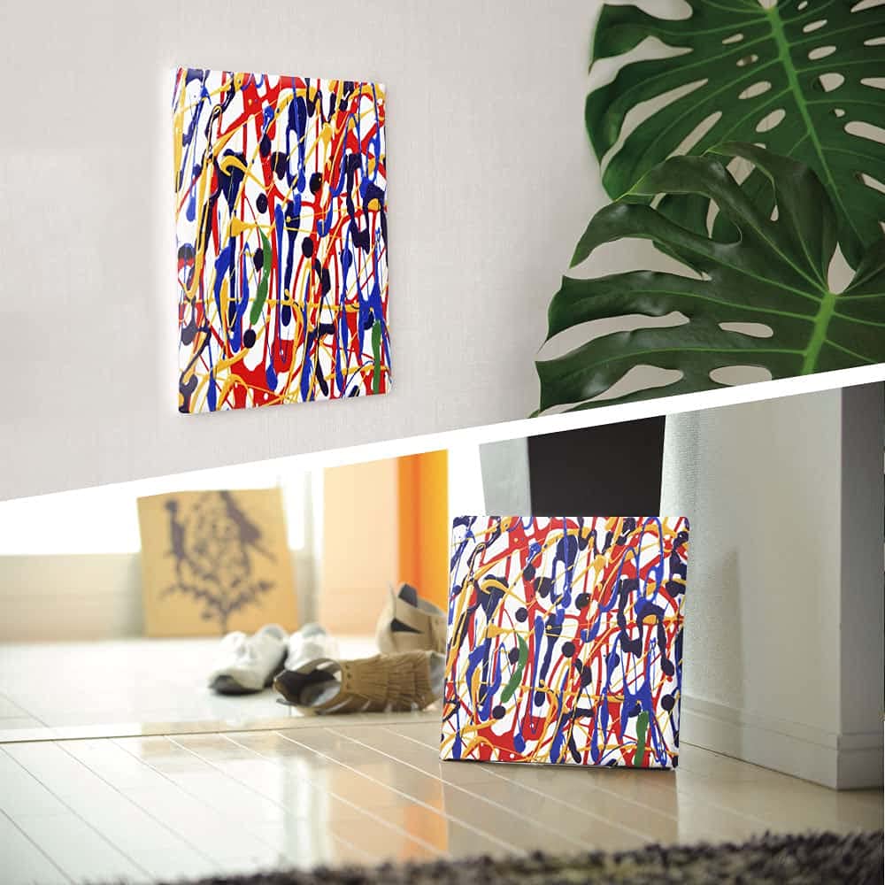 Pop Colorful Art Panel 57cm x 57cm L Size Made in Japan Poster Stylish Interior Decor Living Room Modern Street Art Fabric Panel pop-0050-L