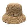 Natural Raffia Designer Beach Sun Hat for Women Handmade Crochet Straw Hat Ladies Spring Summer Bucket Hat Floppy Fisherman Cap