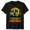 Happiness Is A Day Spent T-Shirt Trekking Hiking Birthday Gift For Him And Her