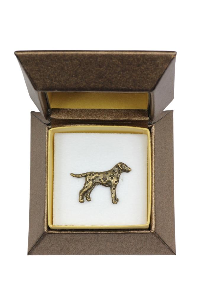 Dalmatian, Carriage Dog, Spotted Coach Dog I - Dog brooch in a gift box, elegant pin, lapel pin for Art-Dog brand jacket