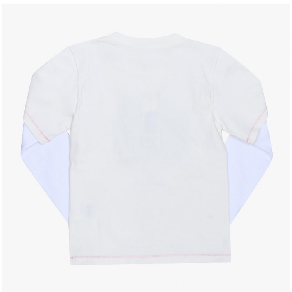 Ganni Baby FiT Pony Logo ShorT Sleeve Layered Women S Long Sleeve T ShirT A10502