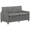Sofa Set 2 Pcs Dark Grey Velvet