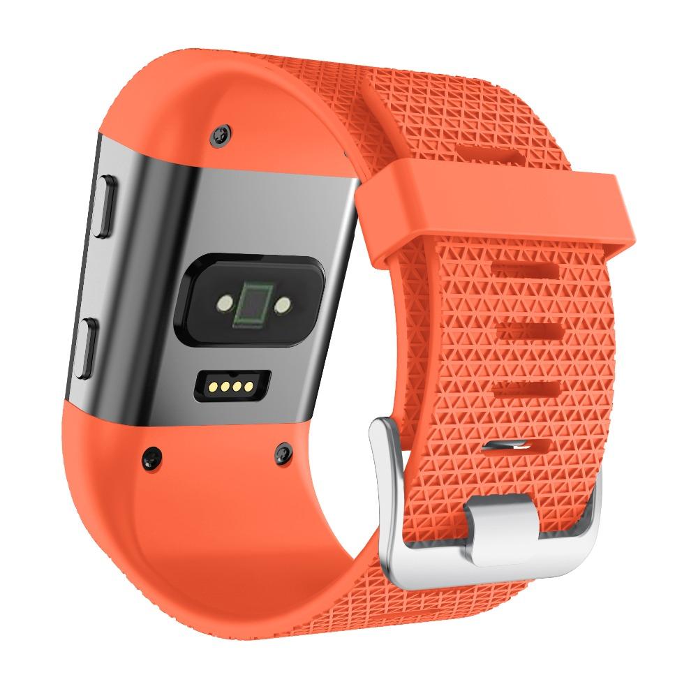 Pulseira esportiva de silicone macio Pulseira de relógio Para Fitbit Surge Pulseira Pulseiras de relógio Substituição Ajuste inteligente Pulseira Nova chegada