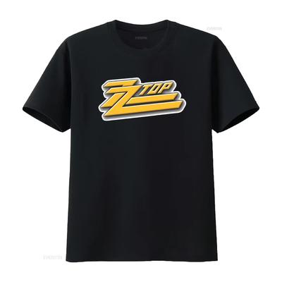 ZZTOP ZZ TOP Rock Metal Rules Fun Music Logo Grey T Shirt Casual Style for Lovers Vintage Washed Homme Soft Slightly Breathable