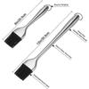 Sunrain Basting Brush And Pastry Brush-set Of 2 Silicone Brush, Kitchen Basting Brush - 12.6 Inch