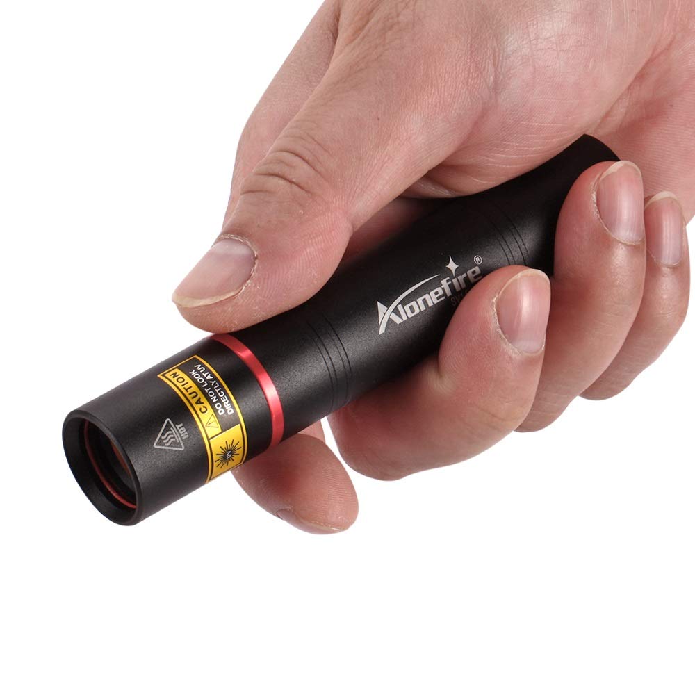 Alonefire SV16 5W Kompaktes UV-Schwarzlicht (365nm Wellenlänge) USB-wiederaufladbares UV-LED-Licht zur Anisakis-Erkennung, Wood-Lampe-Inspektion, Reverse