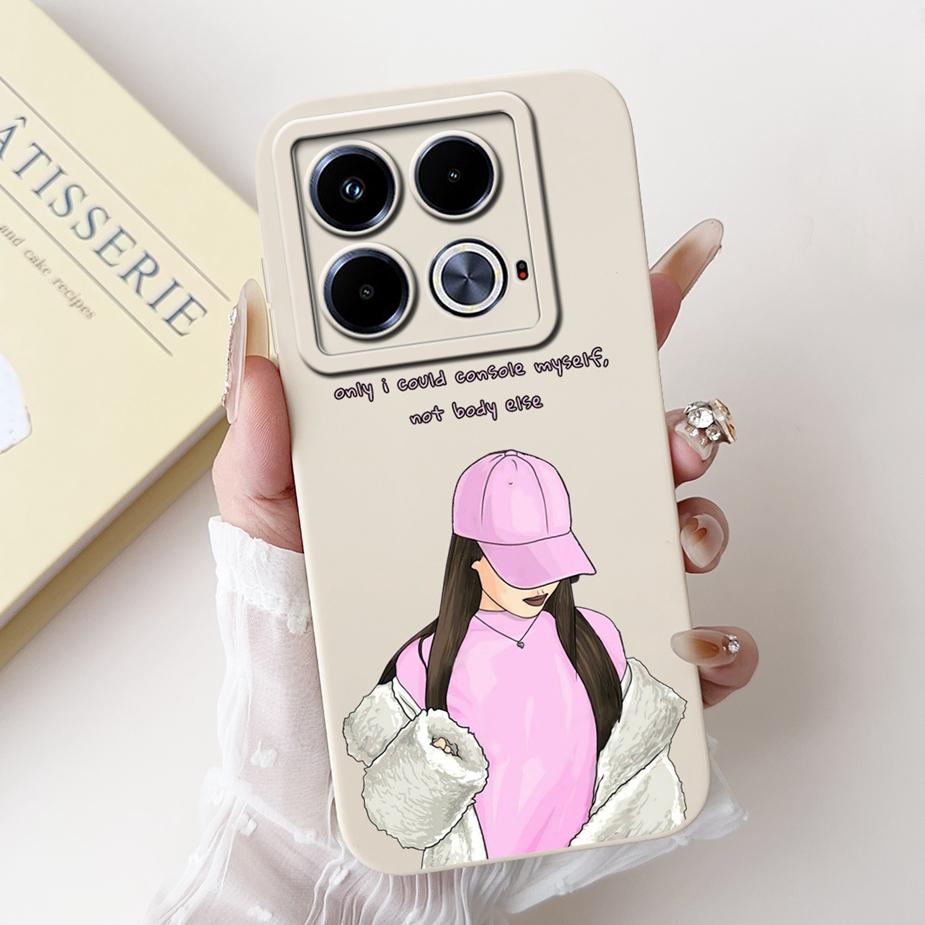 For Infinix Note 40 Case X6853 Pretty Girls Sunflowers Cover Soft Silicone Phone Case For Infinix Note 40 Pro Plus Note40 Fundas