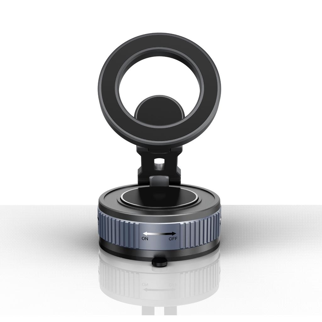 for MagSafe Magnetic Car Mount Vacuum Suction Cup Foldable 360° Rotatable Phone Holder for iPhone 16 15 14 13 12 Pro Max Samsung Android