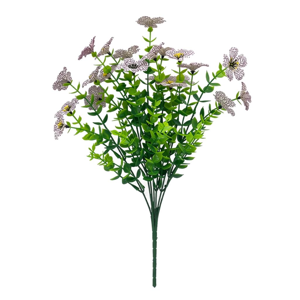 Artificial Eucalyptus Branch Arrangement with Multiple Stems Realistic Desktop Decorative Plant for Home Office Living Room Display