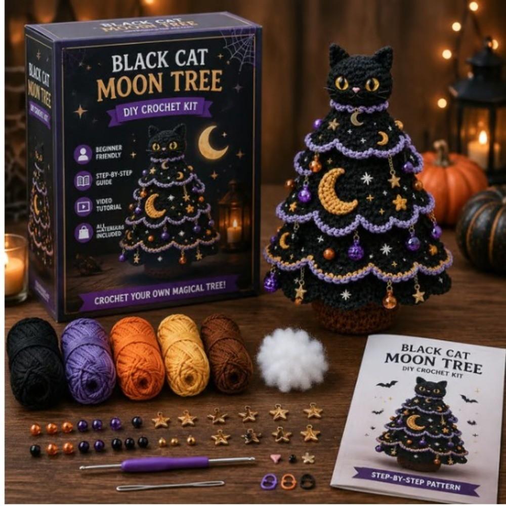 Handmade Christmas Party Crochet Decoration Festival Tabletop Christmas Tree Ornament  for Beginner