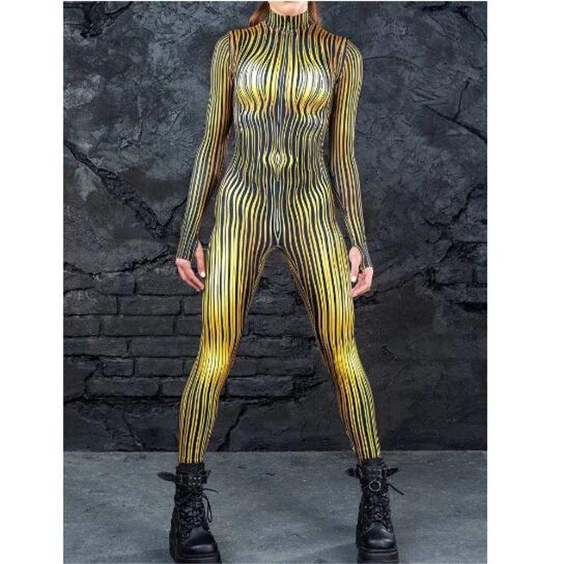 Halloween Cosplay Costume Carnival Party Catsuit 3D Digital Printing Women Outfits Bodysuit Party clothes