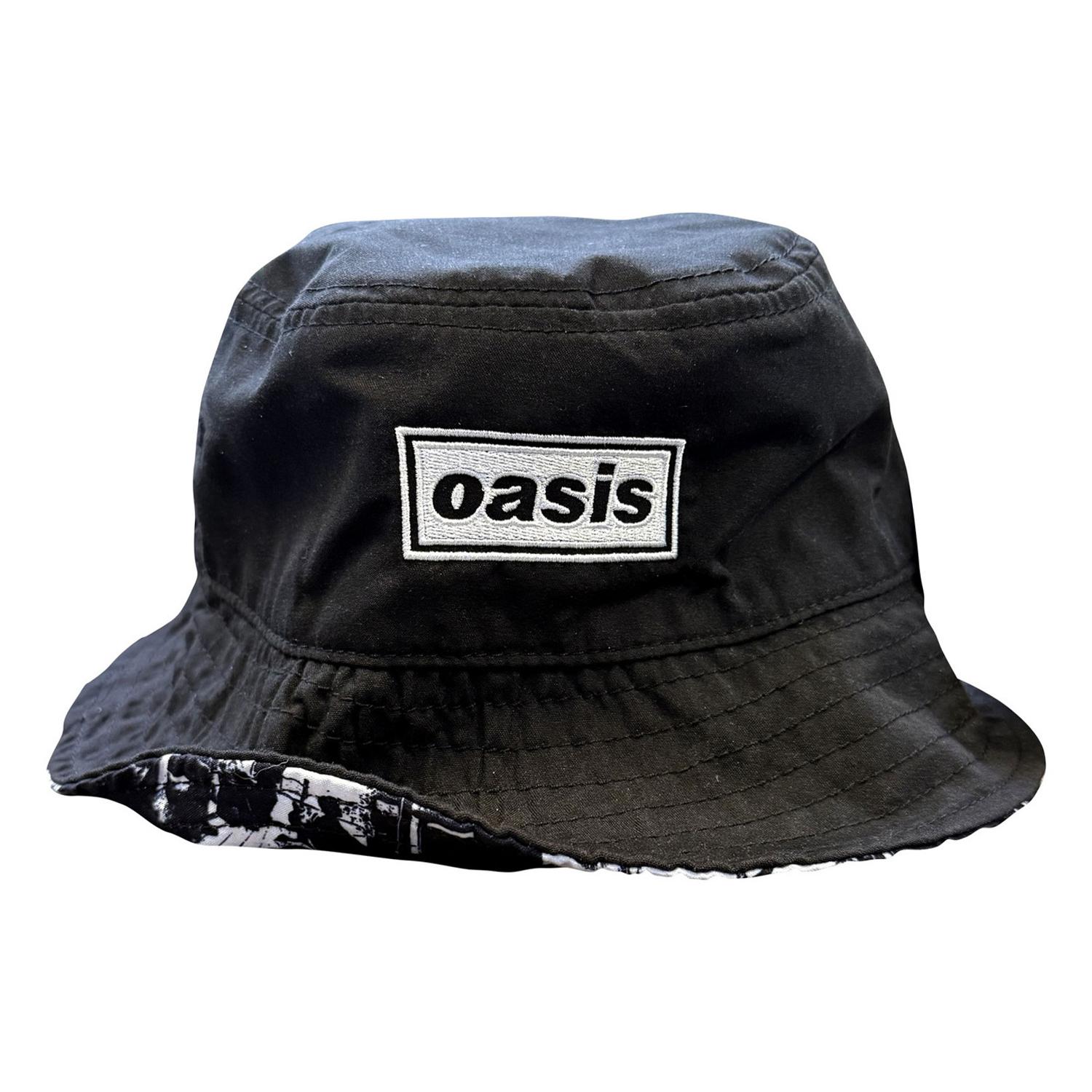 Oasis Definitely Maybe Logo Wendbarer Fischerhut One Size schwarz
