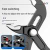 7/10/12 In Water Pump Pliers Adjustable Large Opening Plumbing Pliers Comfort Grip Quick-release Pipe Pliers Plumber