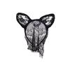Black Sexy Cat Ears Headband Female Lace Mask Eye Mask Face Mask Mesh Veil Hair Accessories Halloween Headgear