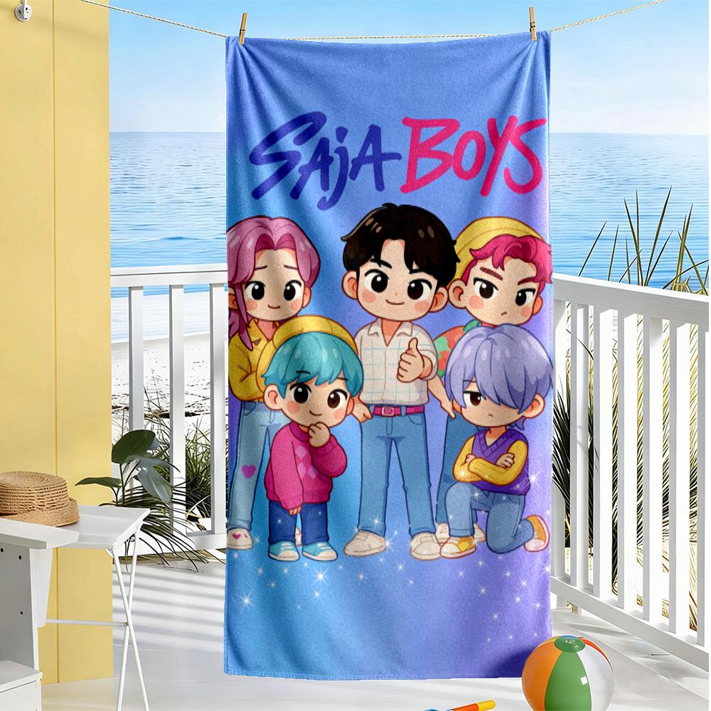 Saja Boys Beach Towel Quick-Dry Soft Microfiber Comfortable Lightweight Portable for Swimming,Beach,Camping, Travel, Beach Accessories,Gym