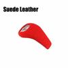 Red Suede Leather Car Gear Shift Knob Cover Trim For BMW 1 2 Series X1 X2 16-19