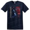 Destiny Graphic T Shirt Futuristic Abstract Art Blue Red Tee