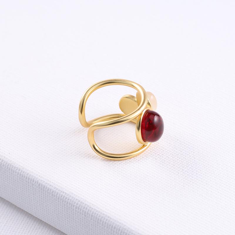 Adjustable High-End Vintage Gem Crystal Ring