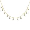 Silver Gold Luxury Engagement Wedding Necklaces Fashion Tear Drop Cz Charm Choker Necklace