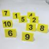 10Pieces Professional Crime Scene Markers Reusable Bright Yellow Labels Perfect for Training Simulations and Halloween Decors