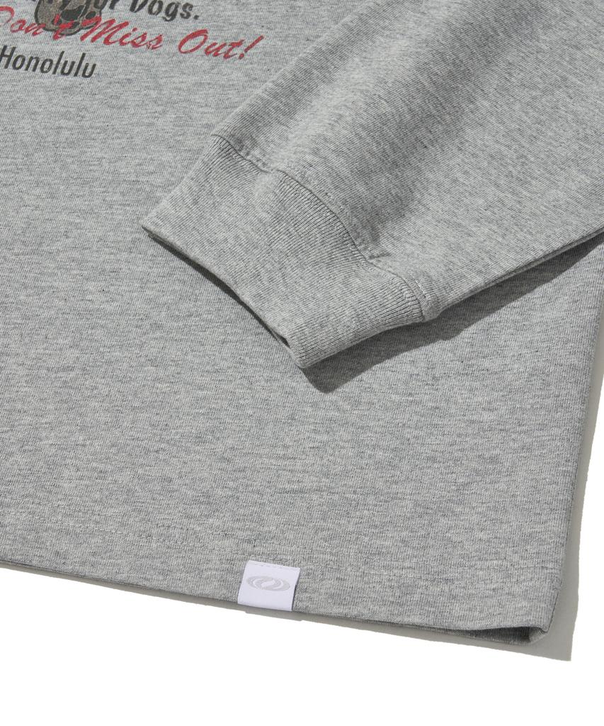 URBANDTYPE Sky Dog Long Sleeve T-Shirt_Melange Gray