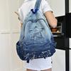 Zaino versione coreana ins cartone animato stella zaino borsa femminile design di nicchia carino zaino scolastico studente denim zaino versatile