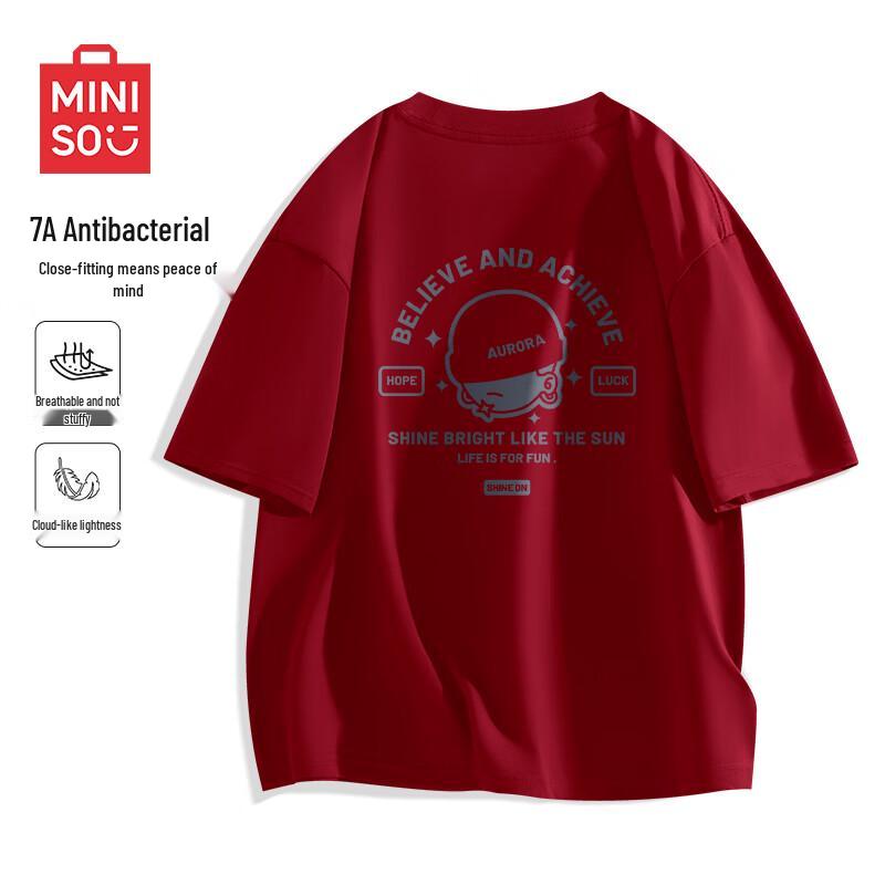 MINISO Men s Antibacterial Short Sleeve T-Shirt 3XL