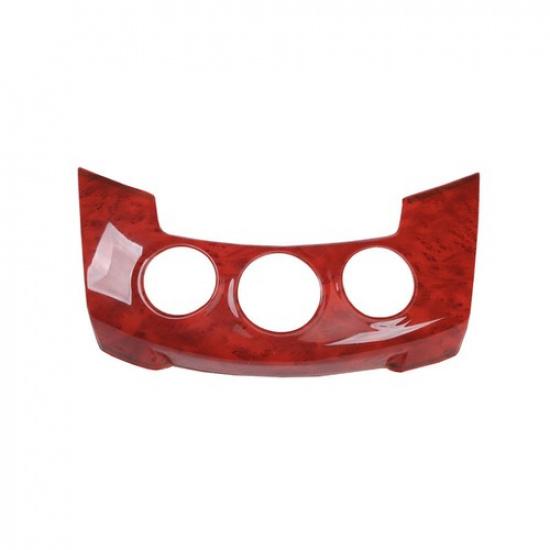 For Toyota RAV4 2006-2012 Peach Wood Grain Center Console AC Knob Cover Trim 1PC