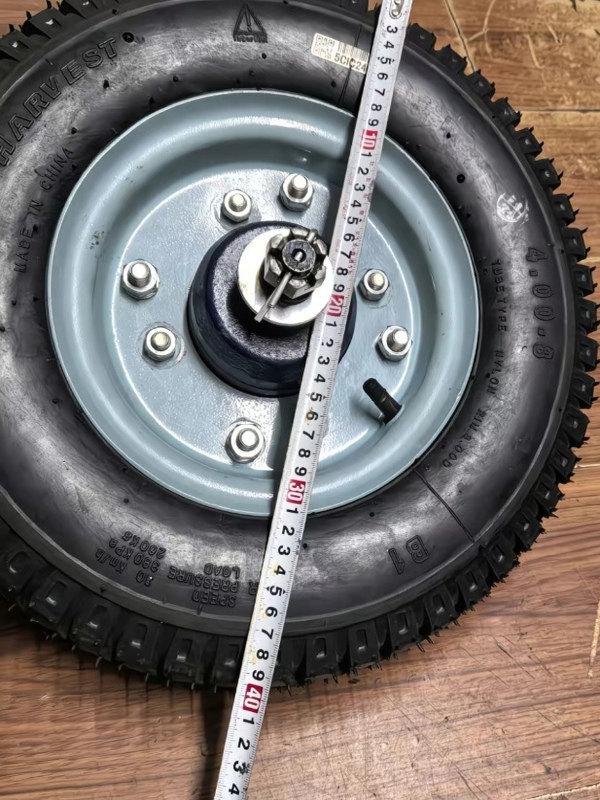 

400-8 Inflatable Thicker Hub Tail Wheel Assembly for Walking Tractor t$*&h%fgsd%fgloyy$*&sd