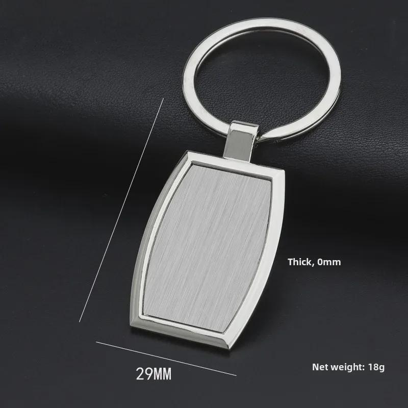 Modischer Schlüsselanhänger aus Metall mit Gravur: Einzelmarken-Anhänger & praktisches Geschenk