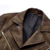 Men's Large Lapel Casual Suit Slim Fit Jacket Men's PU Leather Jacket Suit
