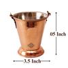 Steel Copper Hammered Design Bucket, Serveware & Tableware for Home, Hotel & Restaurants, Volume-300 ML Visit the INDIAN ART VILLA Store