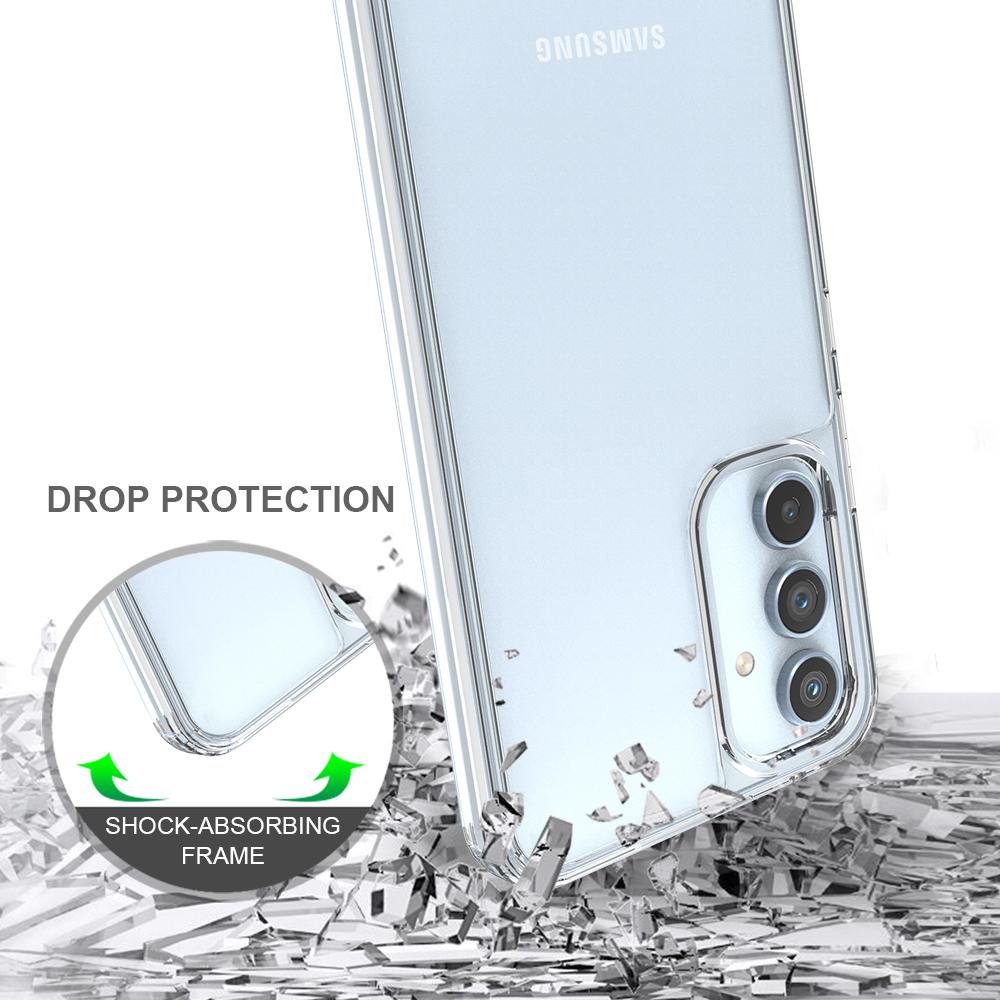 For Samsung Galaxy A54 5G Anti-Yellowing Acrylic TPU Clear Phone Back Cover Drop-Proof Mobile Phone Case