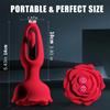 3 In 1 Rose Atrium Plug Vibrator with Vibration and Slap Modes Male Female Sex Machine Remote Control Atrium Masturbator Adult Toys