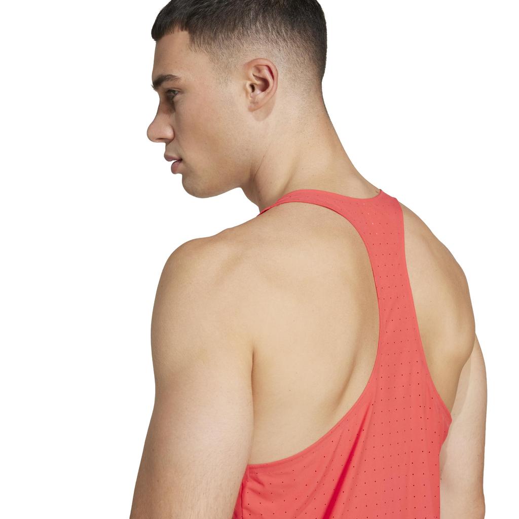 Adidas Running Tank Top Adizero Road to Records Singlet KUK30 Red Men's Semi-Silent (JD7314)